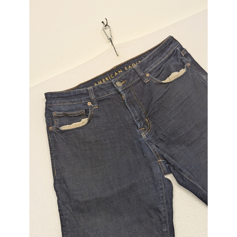 American Eagle Mens Classic Bootcut Jeans Dark Wash Next Level Flex 32x30